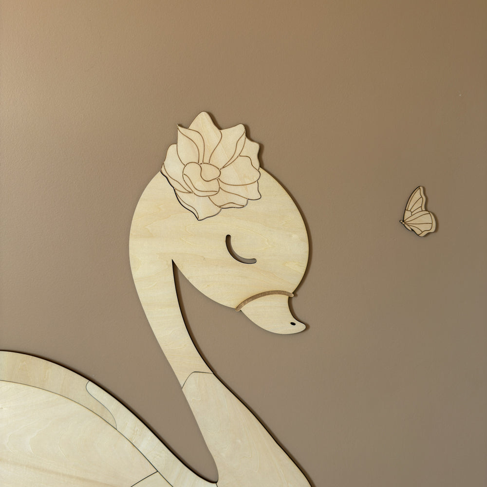 Camille le Cygne XL — décor mural en bois, vue 4